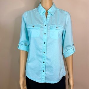 Croft & Barrow NWOT Blue Button Down Shirt